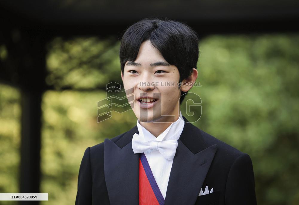 Coming-of-age rites for Japan Prince Hisahito
