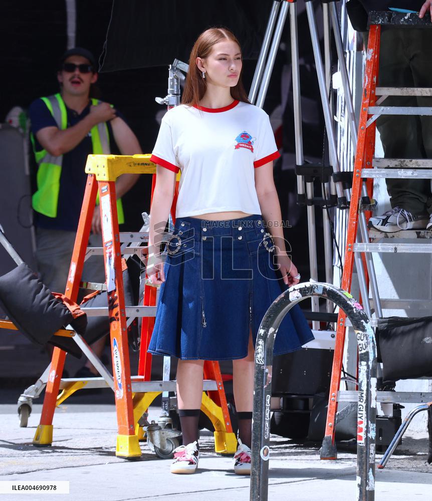 Lola Jung Filming A Commercial - NYC