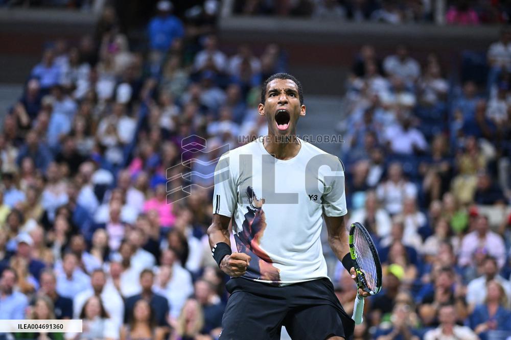 US Open - Jannik Sinner And Felix Auger-Aliassime Semi Final
