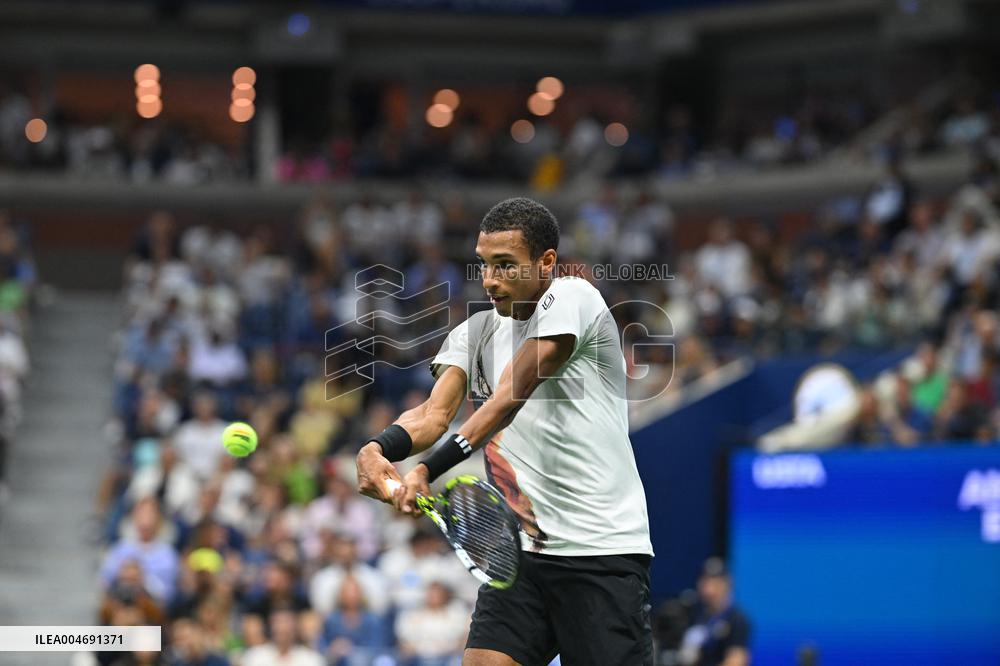 US Open - Jannik Sinner And Felix Auger-Aliassime Semi Final