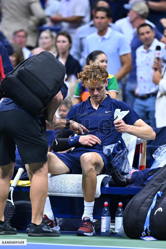 US Open - Jannik Sinner And Felix Auger-Aliassime Semi Final