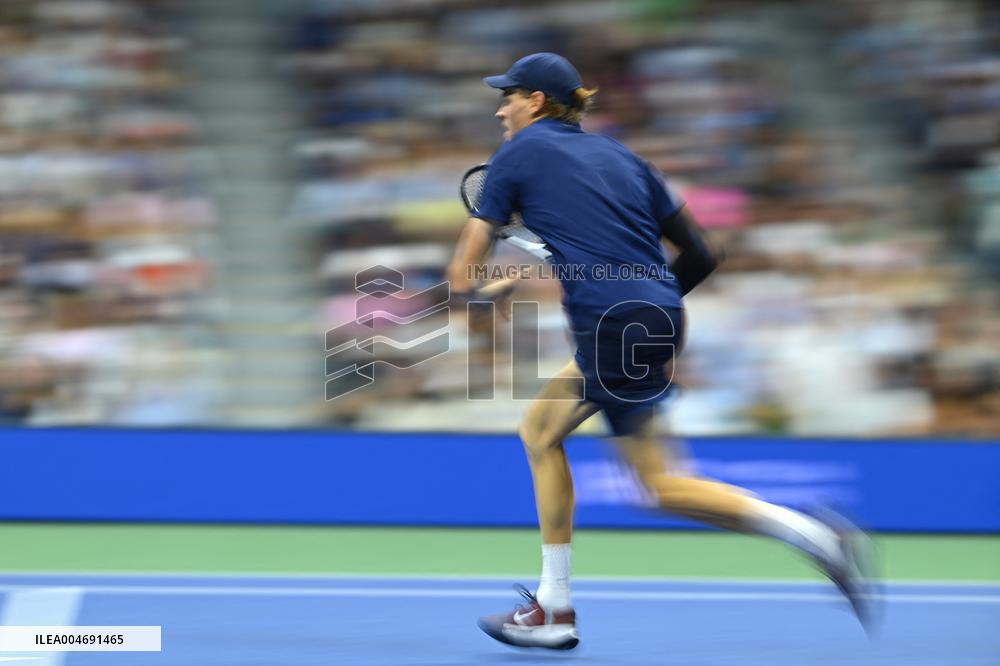 US Open - Jannik Sinner And Felix Auger-Aliassime Semi Final