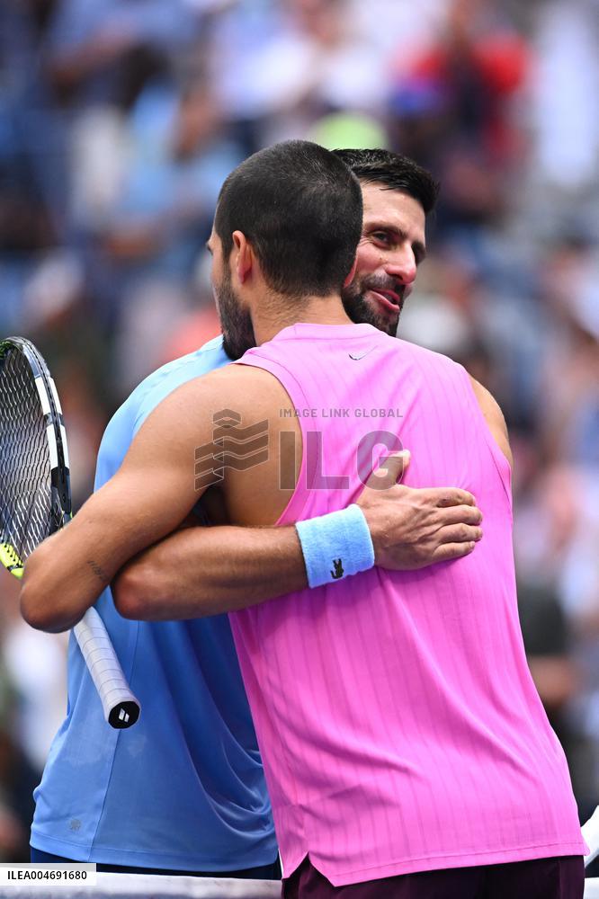 US Open - Novak Djokovic Andh Carlos Alcaraz Semi Final