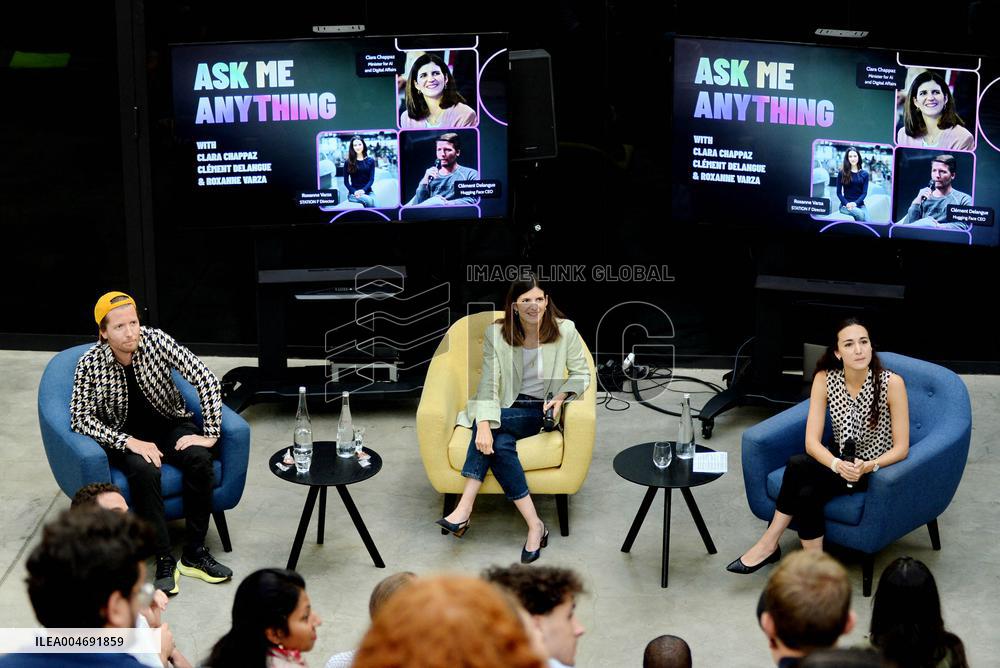 Minister Delegate for AI and Digital Affairs Clara Chappaz At Station F - Paris
