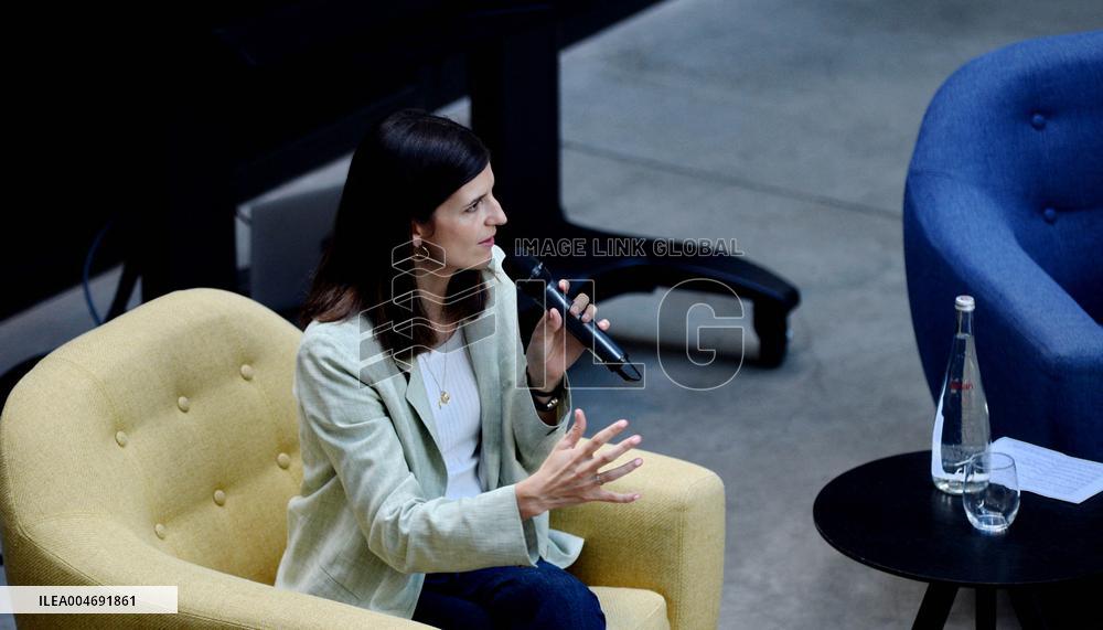 Minister Delegate for AI and Digital Affairs Clara Chappaz At Station F - Paris
