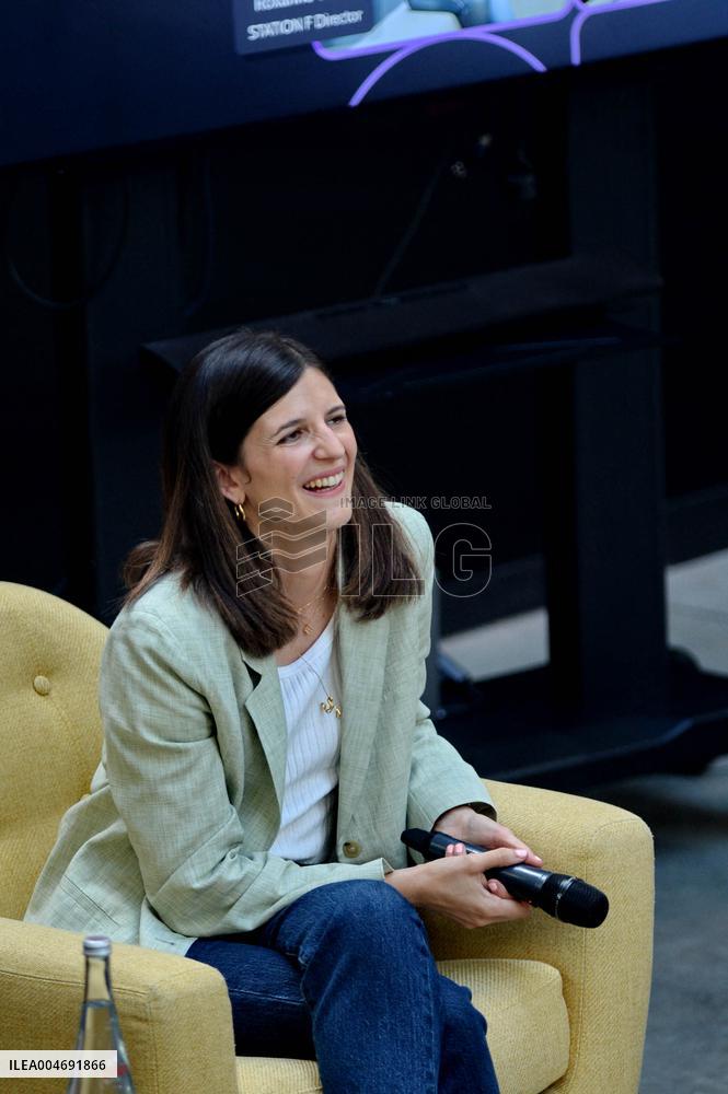 Minister Delegate for AI and Digital Affairs Clara Chappaz At Station F - Paris