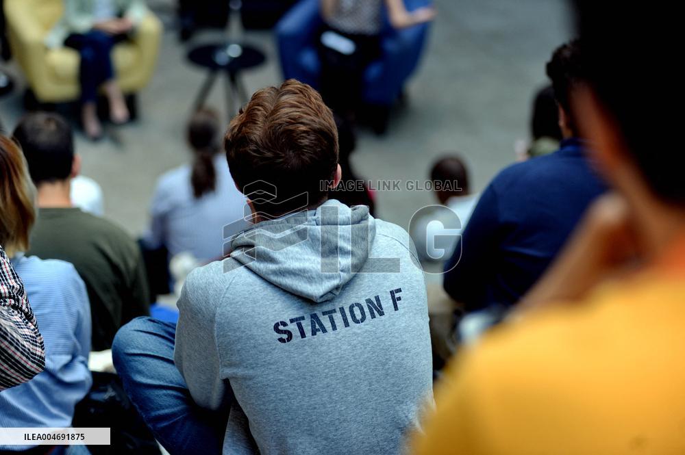Minister Delegate for AI and Digital Affairs Clara Chappaz At Station F - Paris