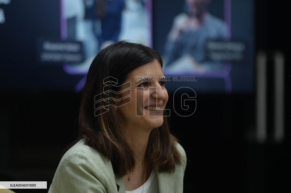 Minister Delegate for AI and Digital Affairs Clara Chappaz At Station F - Paris
