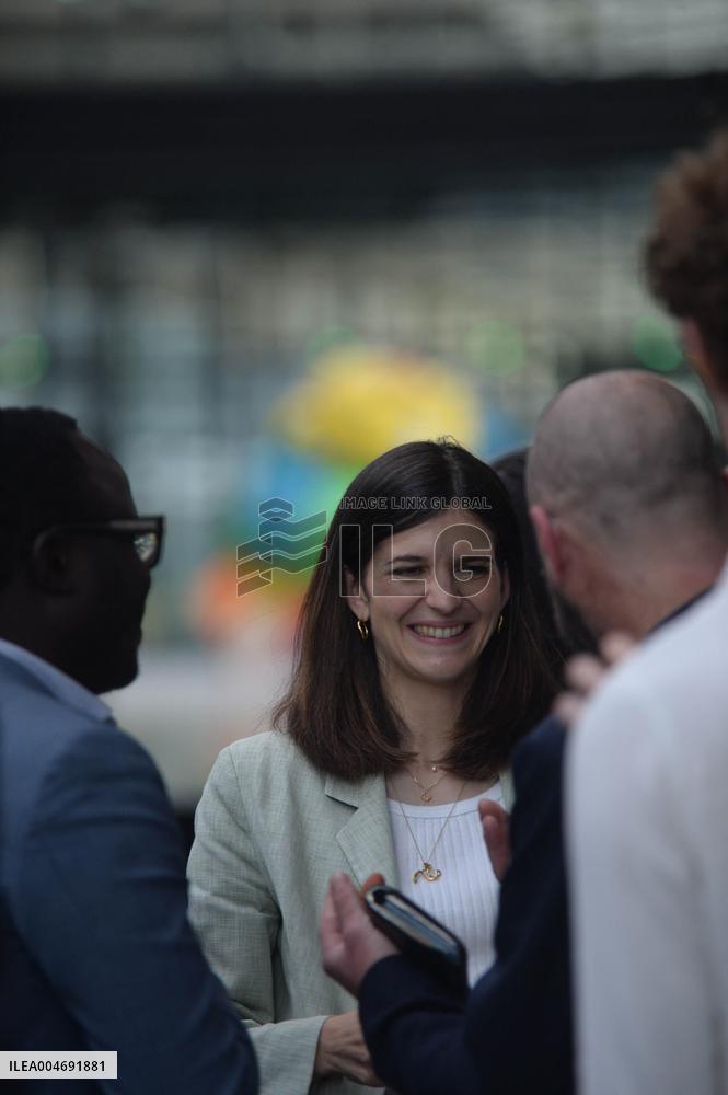 Minister Delegate for AI and Digital Affairs Clara Chappaz At Station F - Paris