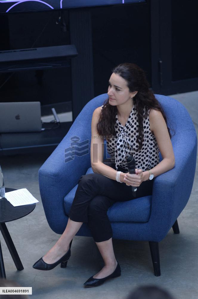 Minister Delegate for AI and Digital Affairs Clara Chappaz At Station F - Paris