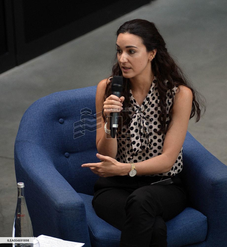 Minister Delegate for AI and Digital Affairs Clara Chappaz At Station F - Paris