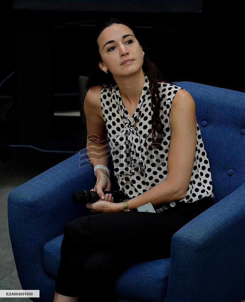 Minister Delegate for AI and Digital Affairs Clara Chappaz At Station F - Paris