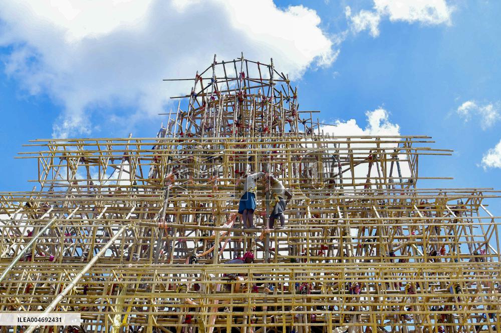 Agartala Artisans Build Durga Puja Panda - India