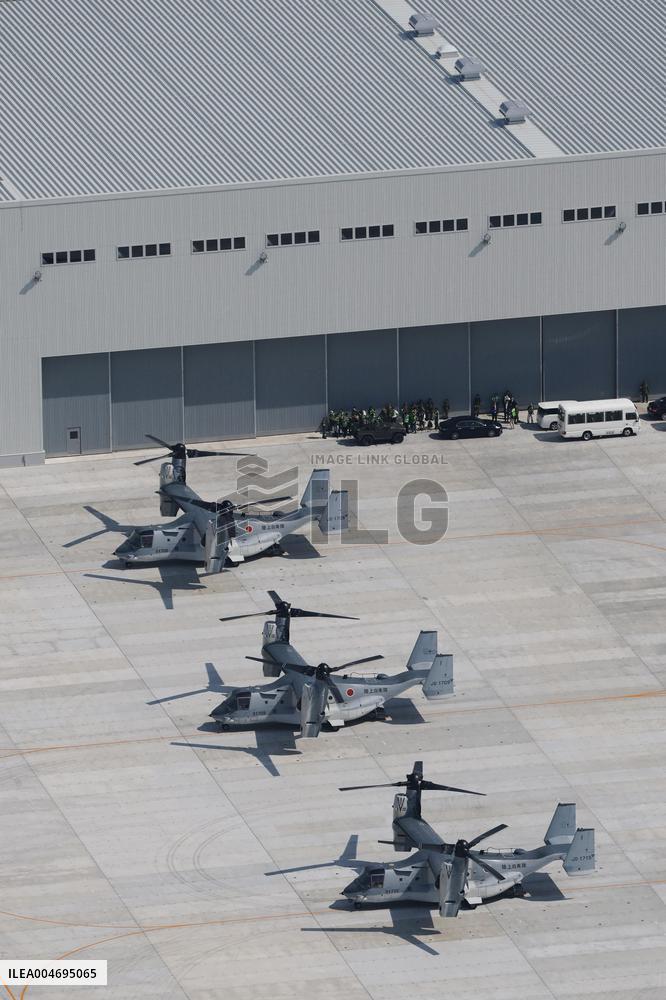 Ceremony held in Saga to mark opening of Osprey base