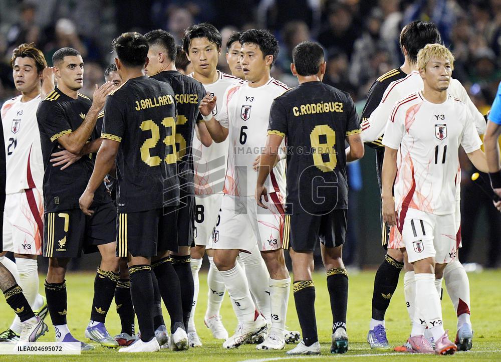 Football: Friendly between Japan and Mexico