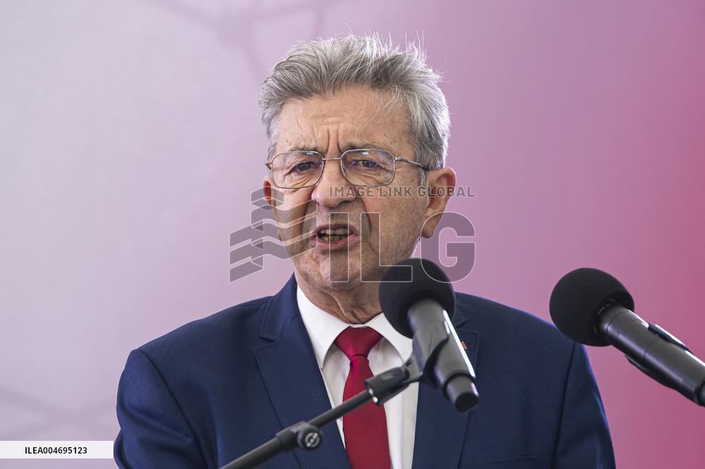 Jean-Luc Melenchon Speaks At Annual Flea Market - Lille