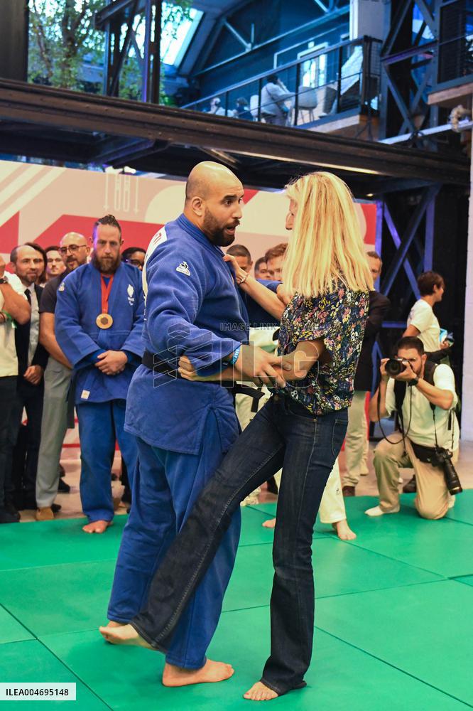 Marie Barsacq Attends Paralympic Games Anniversary Celebration - Saint-Ouen