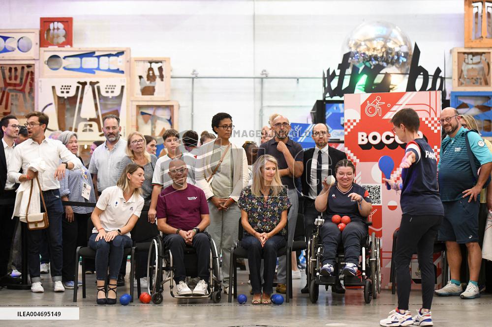 Marie Barsacq Attends Paralympic Games Anniversary Celebration - Saint-Ouen