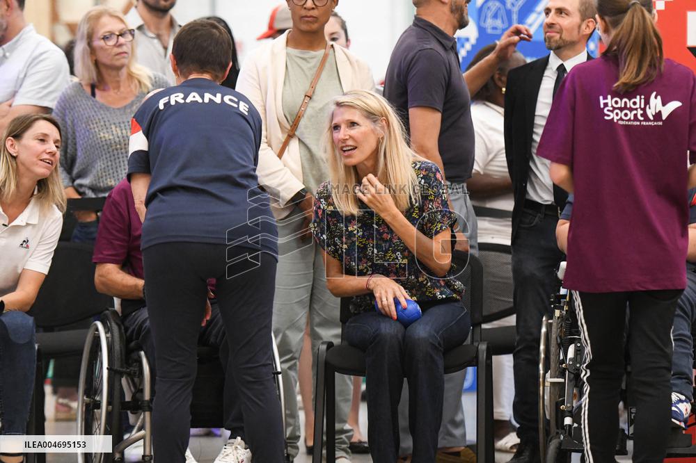 Marie Barsacq Attends Paralympic Games Anniversary Celebration - Saint-Ouen
