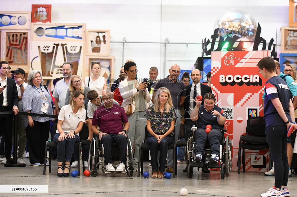 Marie Barsacq Attends Paralympic Games Anniversary Celebration - Saint-Ouen