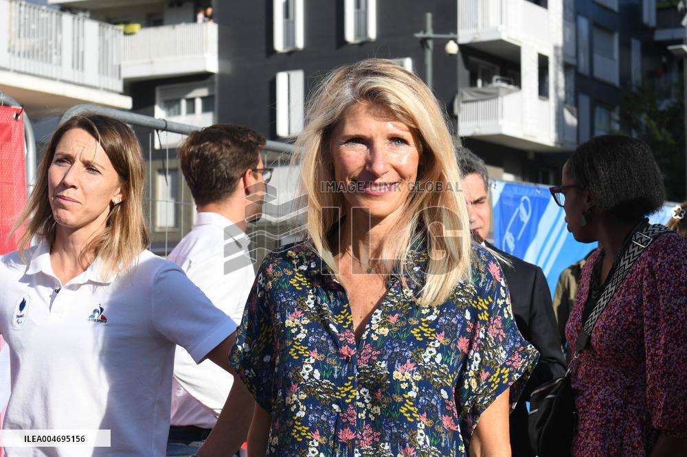 Marie Barsacq Attends Paralympic Games Anniversary Celebration - Saint-Ouen