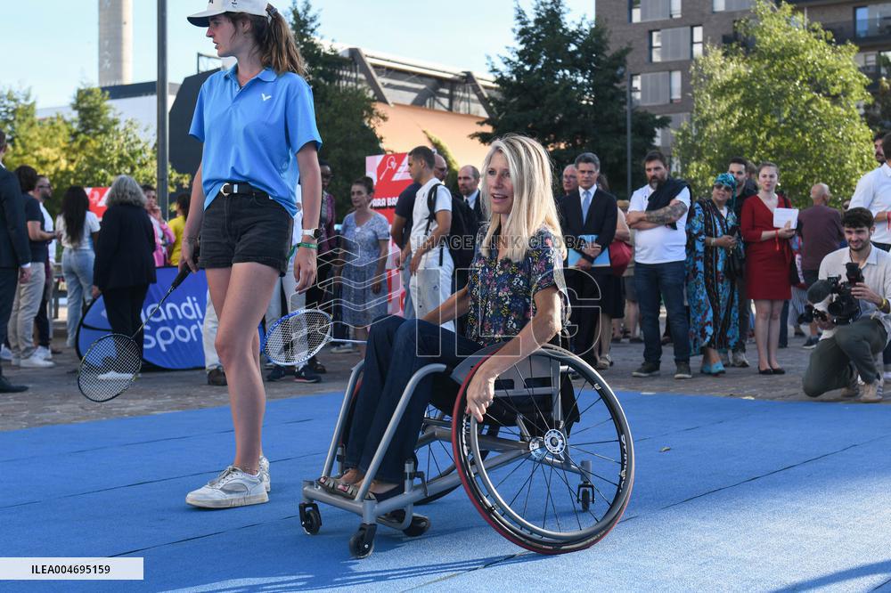 Marie Barsacq Attends Paralympic Games Anniversary Celebration - Saint-Ouen