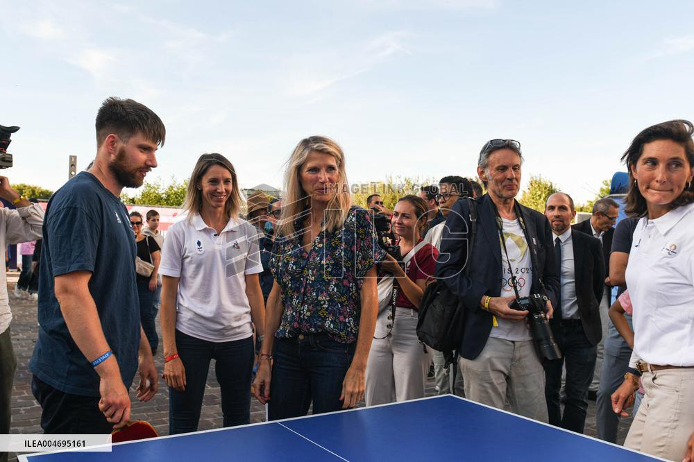 Marie Barsacq Attends Paralympic Games Anniversary Celebration - Saint-Ouen