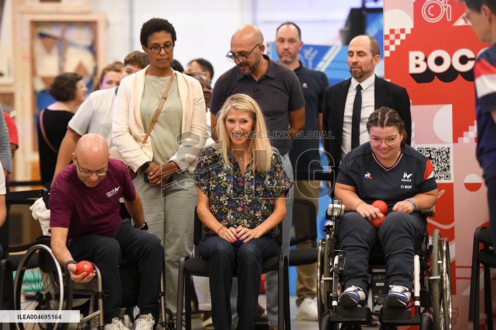Marie Barsacq Attends Paralympic Games Anniversary Celebration - Saint-Ouen
