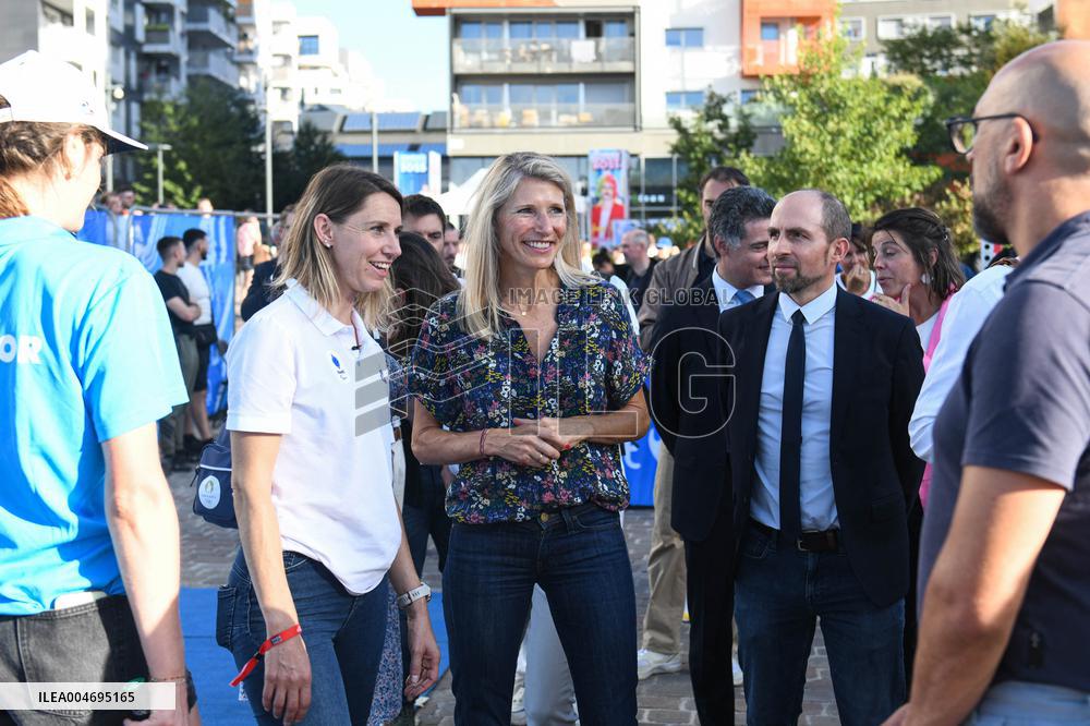 Marie Barsacq Attends Paralympic Games Anniversary Celebration - Saint-Ouen