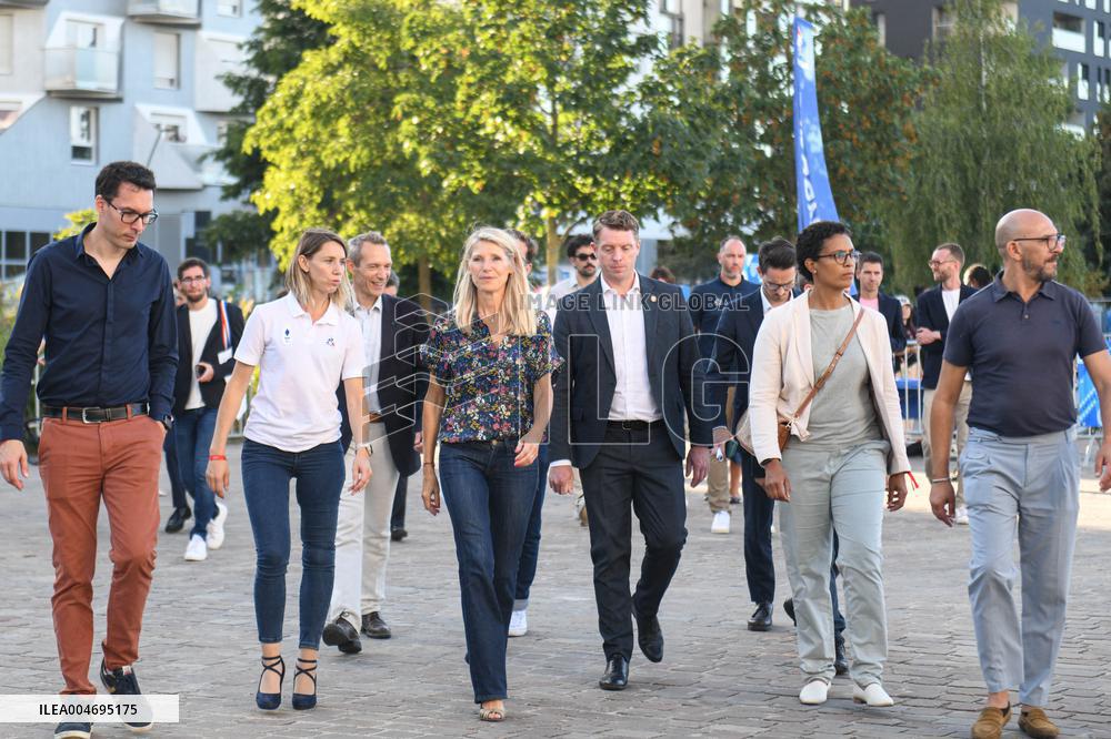 Marie Barsacq Attends Paralympic Games Anniversary Celebration - Saint-Ouen