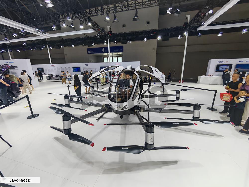 Flyin Car Displayed at WIE 2025 in Chongqing