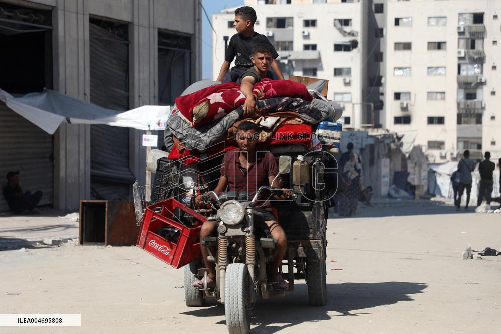 Destroyed Tower Following An Israeli Airstrike - Gaza City
