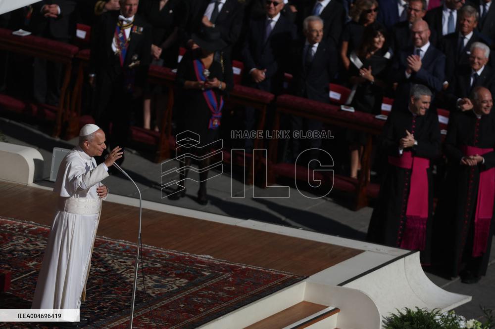 Pope Leo XIV Leads Canonization Of Pier Giorgio Frassati And Carlo Acutis - Vatican City