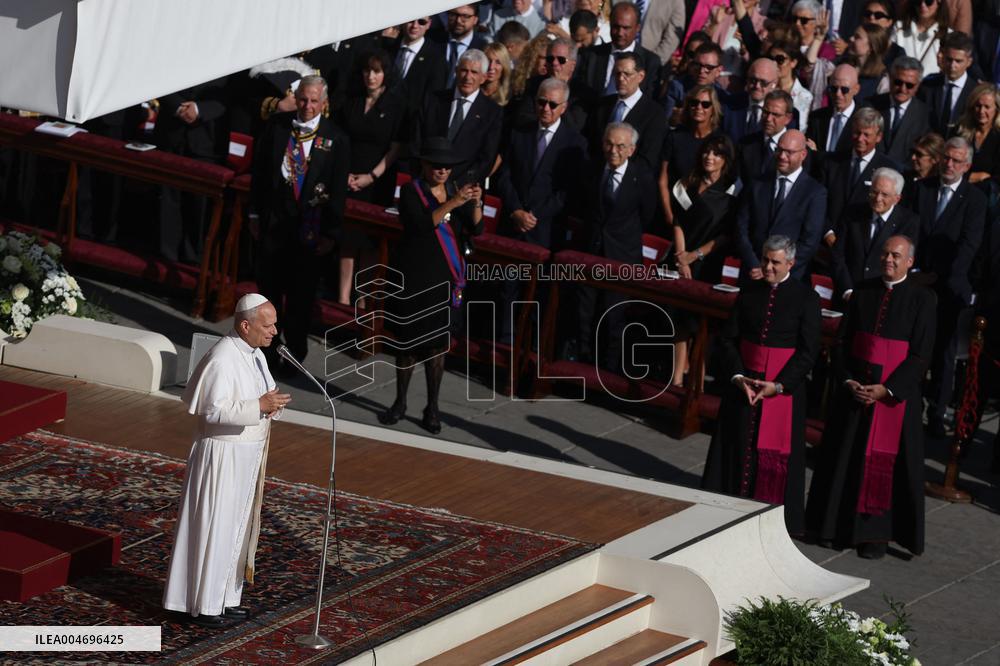 Pope Leo XIV Leads Canonization Of Pier Giorgio Frassati And Carlo Acutis - Vatican City