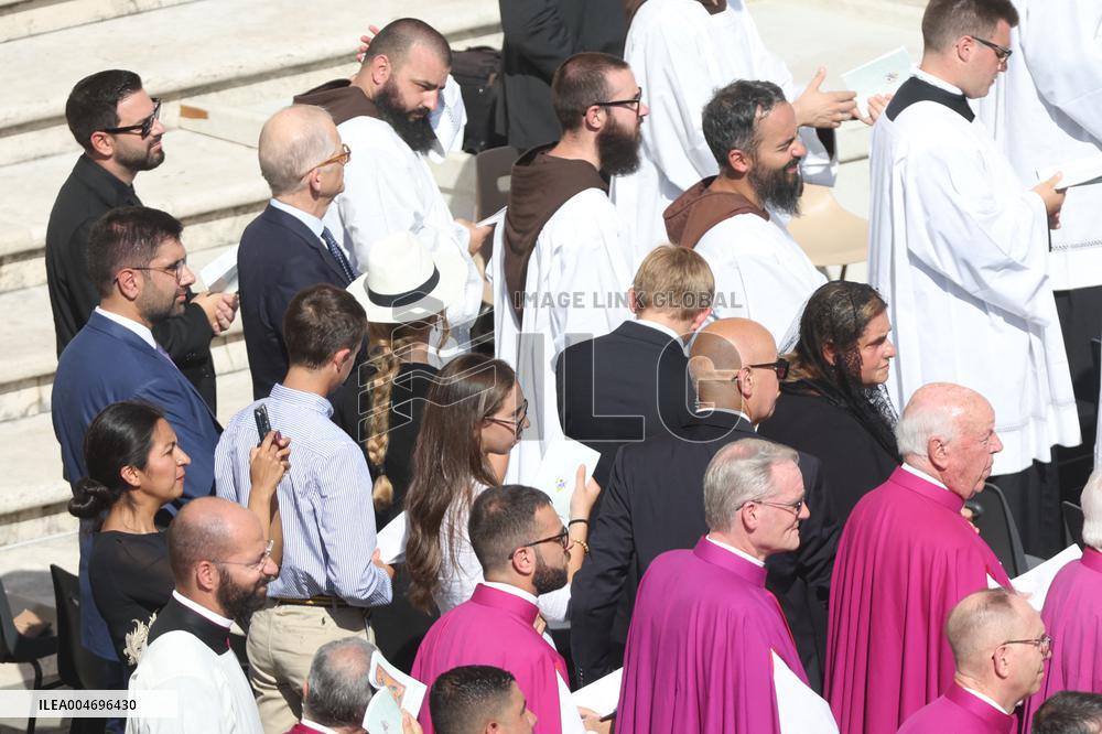 Pope Leo XIV Leads Canonization Of Pier Giorgio Frassati And Carlo Acutis - Vatican City