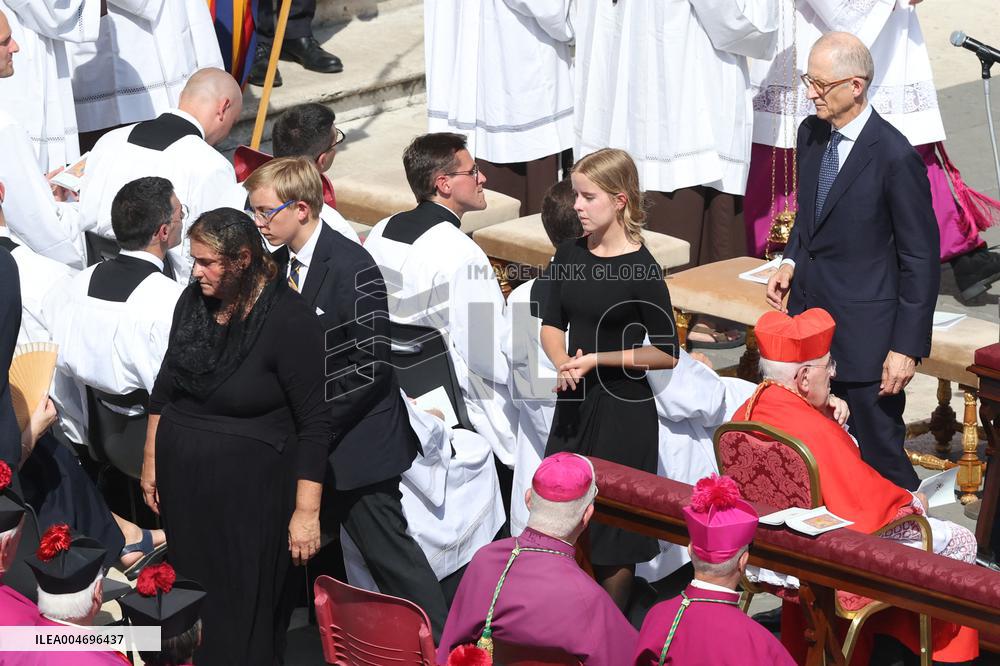 Pope Leo XIV Leads Canonization Of Pier Giorgio Frassati And Carlo Acutis - Vatican City
