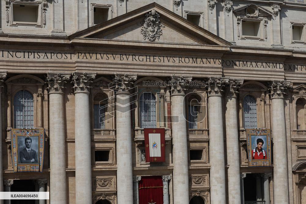 Pope Leo XIV Leads Canonization Of Pier Giorgio Frassati And Carlo Acutis - Vatican City
