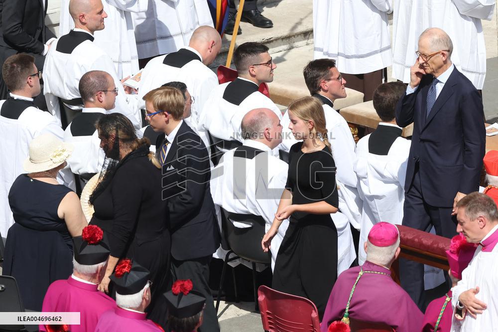 Pope Leo XIV Leads Canonization Of Pier Giorgio Frassati And Carlo Acutis - Vatican City