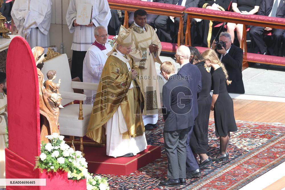 Pope Leo XIV Leads Canonization Of Pier Giorgio Frassati And Carlo Acutis - Vatican City