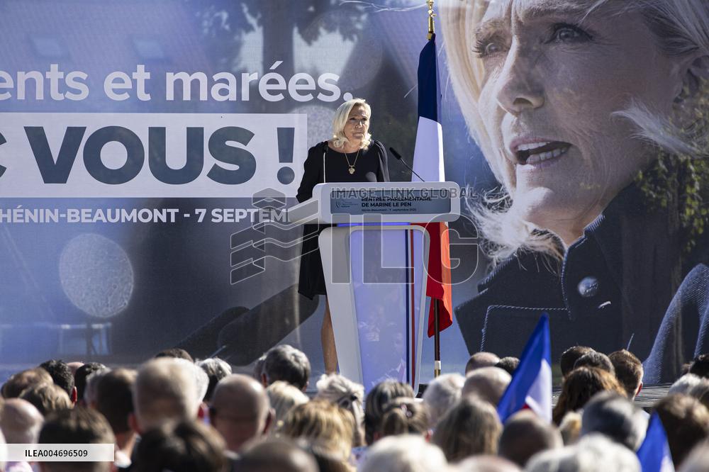 Marine Le Pen Starts Her Political Season - Henin-Beaumont