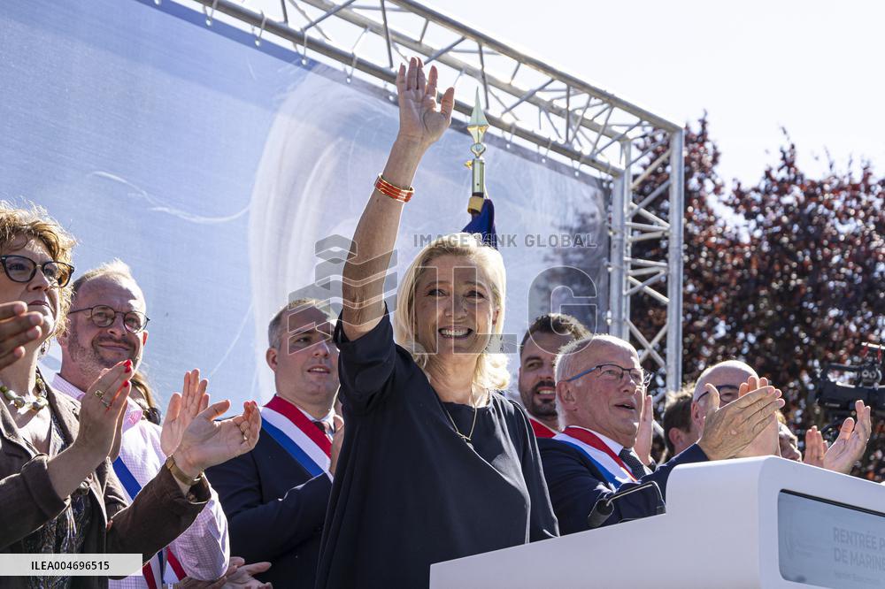 Marine Le Pen Starts Her Political Season - Henin-Beaumont