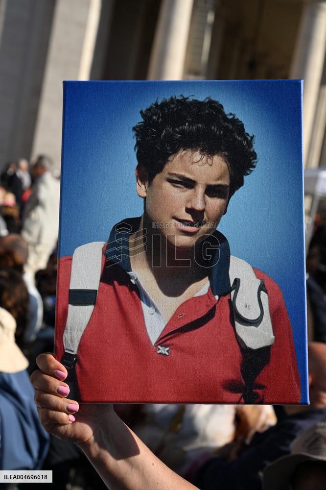 Pope Leo XIV Leads Canonization Of Pier Giorgio Frassati And Carlo Acutis - Vatican City