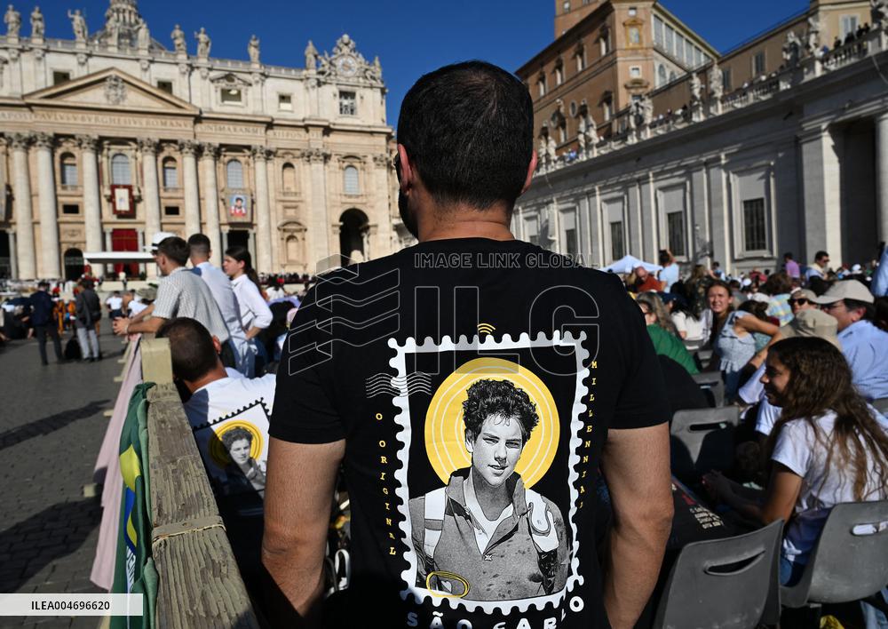 Pope Leo XIV Leads Canonization Of Pier Giorgio Frassati And Carlo Acutis - Vatican City