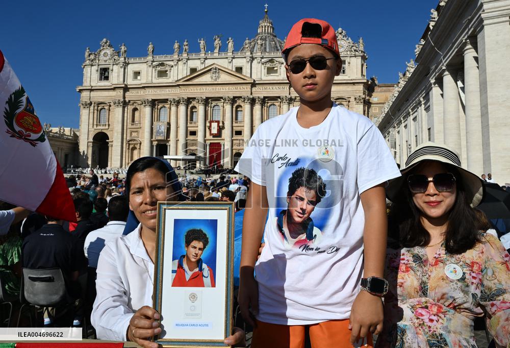 Pope Leo XIV Leads Canonization Of Pier Giorgio Frassati And Carlo Acutis - Vatican City