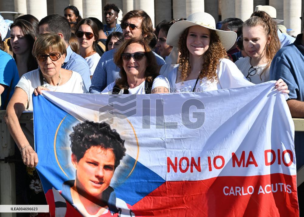 Pope Leo XIV Leads Canonization Of Pier Giorgio Frassati And Carlo Acutis - Vatican City