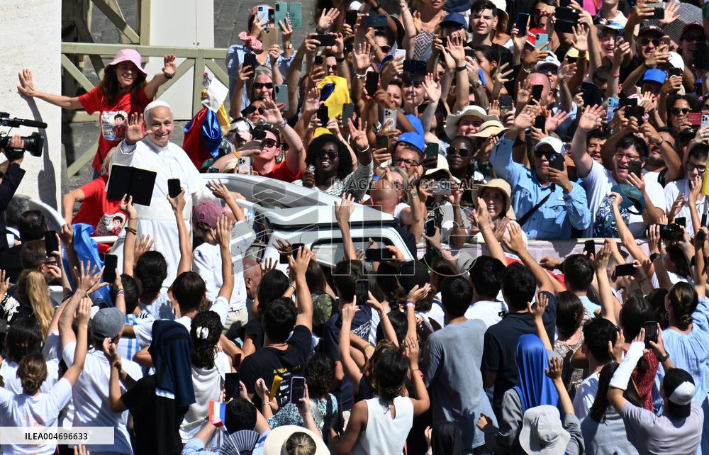 Pope Leo XIV Leads Canonization Of Pier Giorgio Frassati And Carlo Acutis - Vatican City
