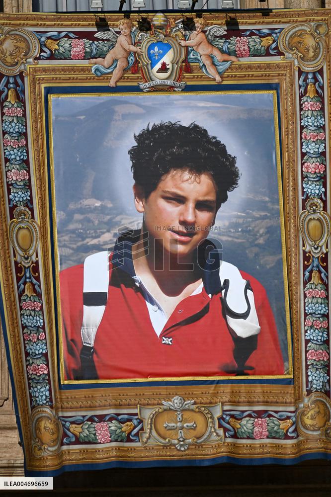 Pope Leo XIV Leads Canonization Of Pier Giorgio Frassati And Carlo Acutis - Vatican City