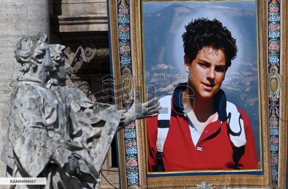 Pope Leo XIV Leads Canonization Of Pier Giorgio Frassati And Carlo Acutis - Vatican City