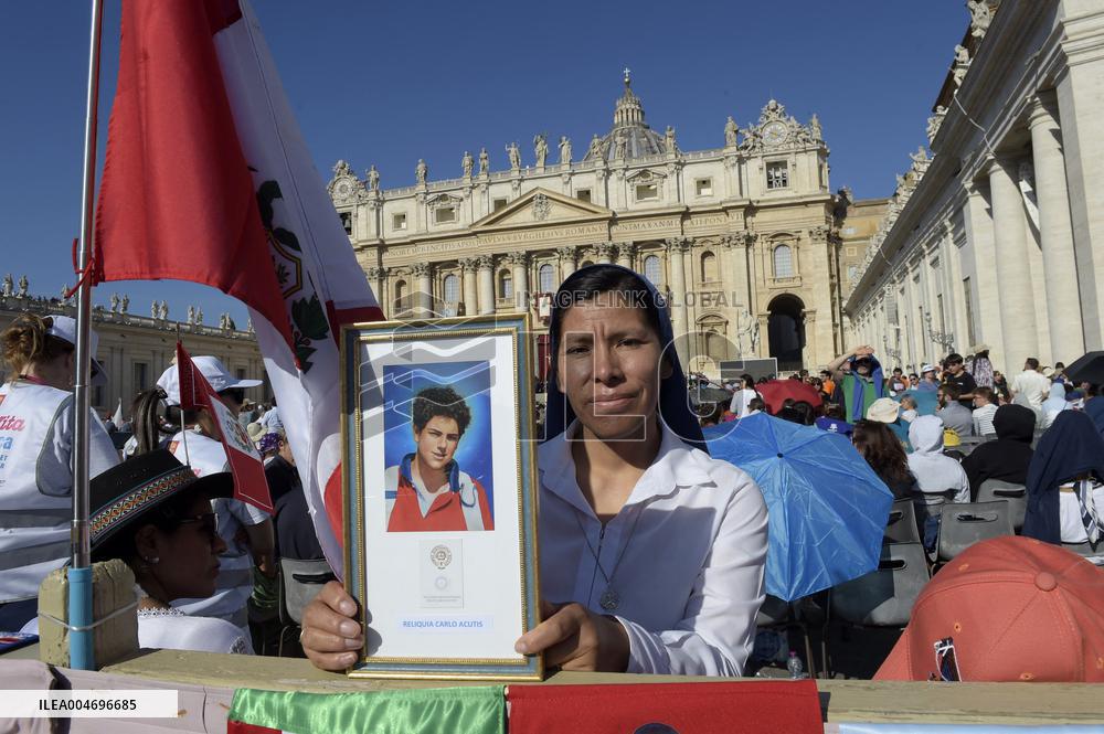 Pope Leo XIV Leads Canonization Of Pier Giorgio Frassati And Carlo Acutis - Vatican City