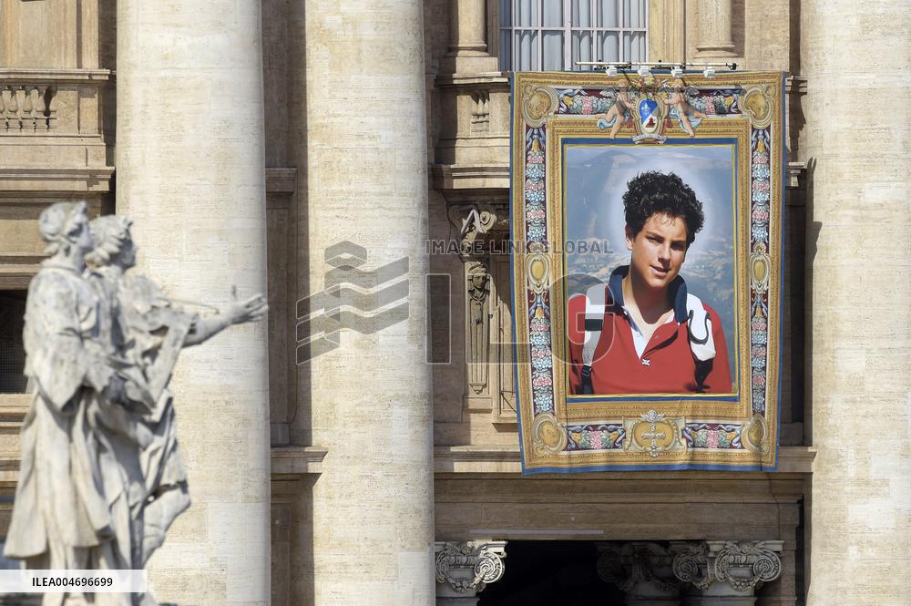 Pope Leo XIV Leads Canonization Of Pier Giorgio Frassati And Carlo Acutis - Vatican City